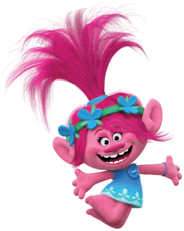 Trolls Princess Poppy Cartoon Design - DTF Ready To Press