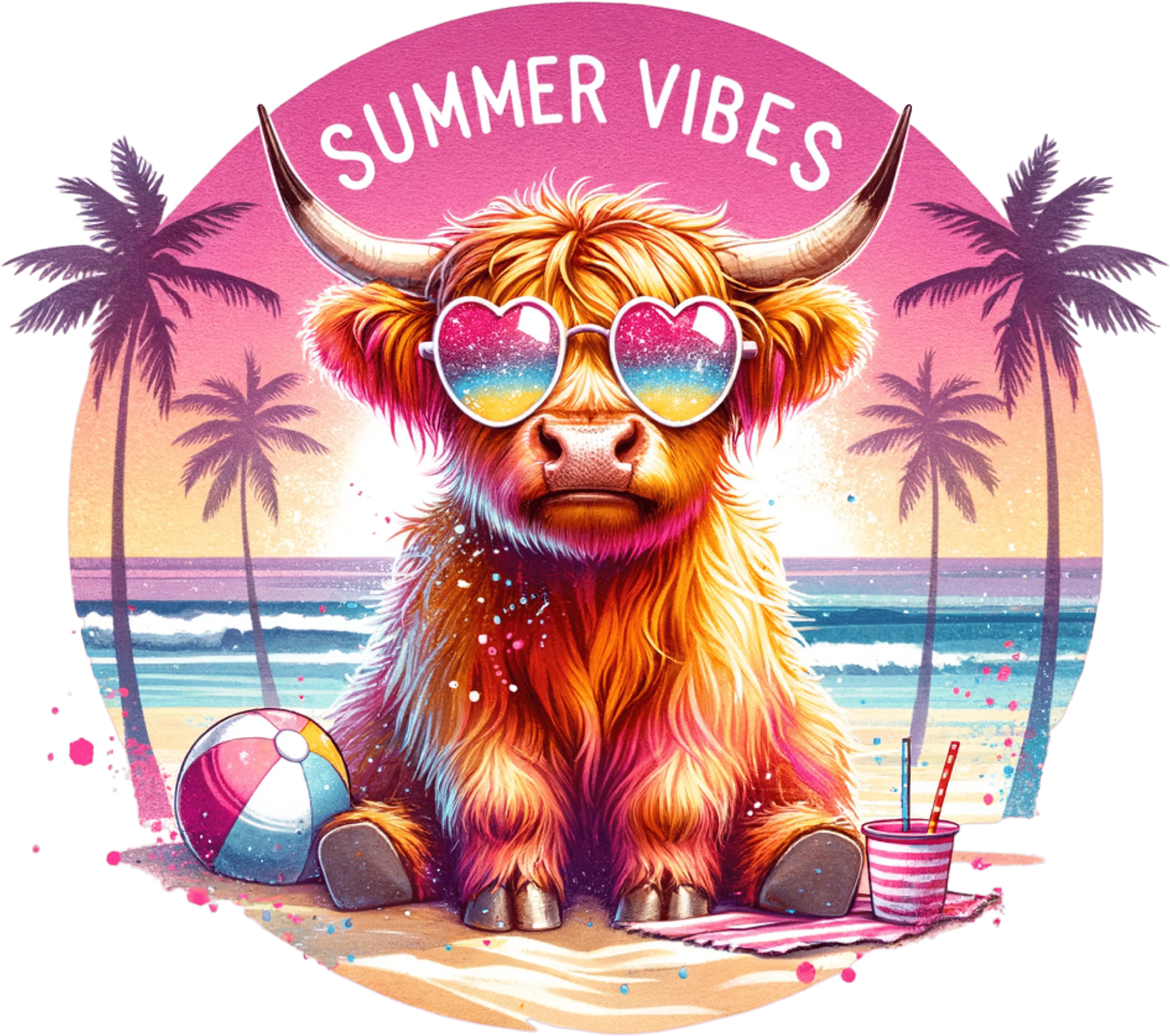 Summer Vibes Design - DTF Ready To Press