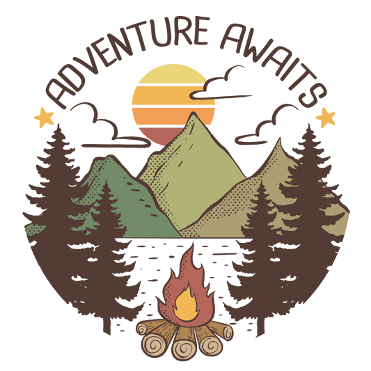 Adventure Awaits Design - DTF Ready To Press