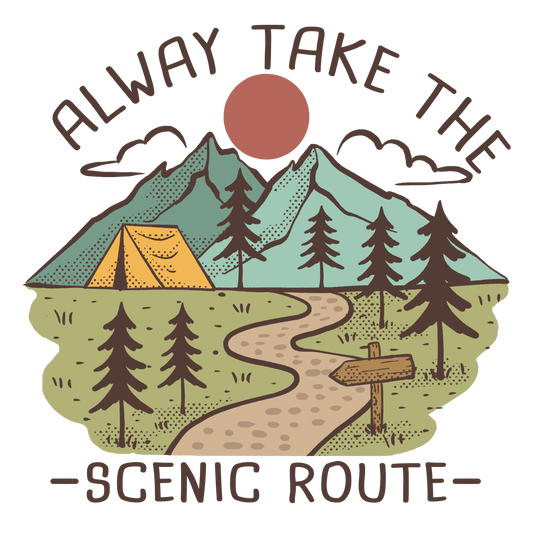 Camping Vibes Design - DTF Ready To Press