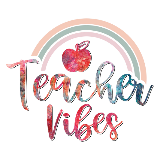 Cool Teacher Vibes Design - DTF Ready To Press