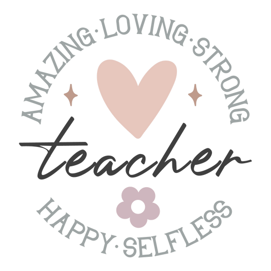 Happy Teacher Design - DTF Ready To Press