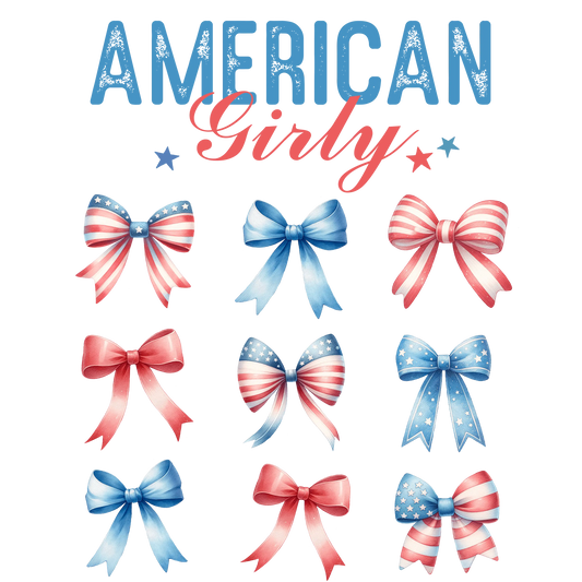 American Girly Design - DTF Ready To Press