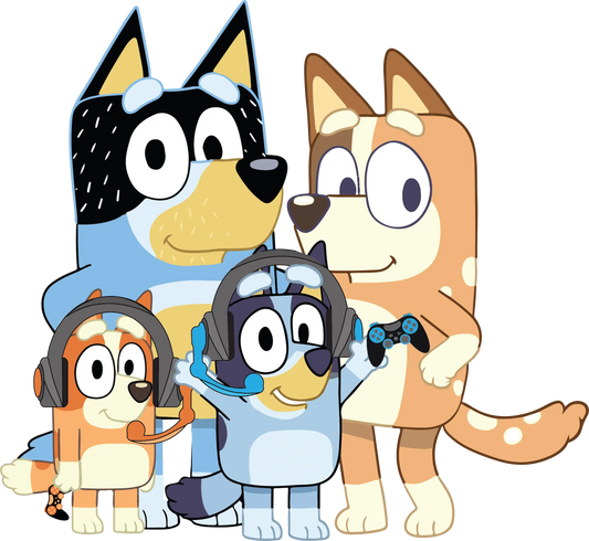 Bluey Family Design - DTF Ready To Press
