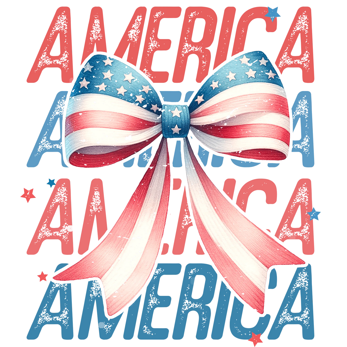 Cute American Girl Design - DTF Ready To Press