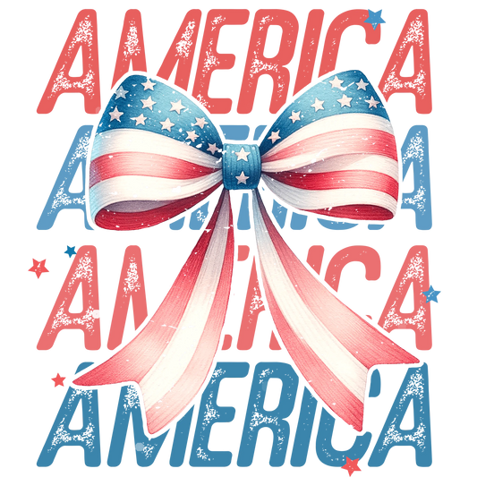 Cute American Girl Design - DTF Ready To Press