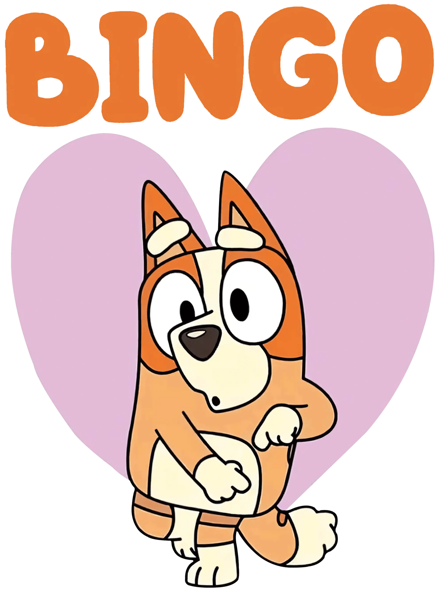 Cute Bluey Bingo Design - DTF Ready To Press