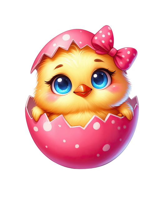 Happy easter Cute Chick Design - DTF Ready To Press