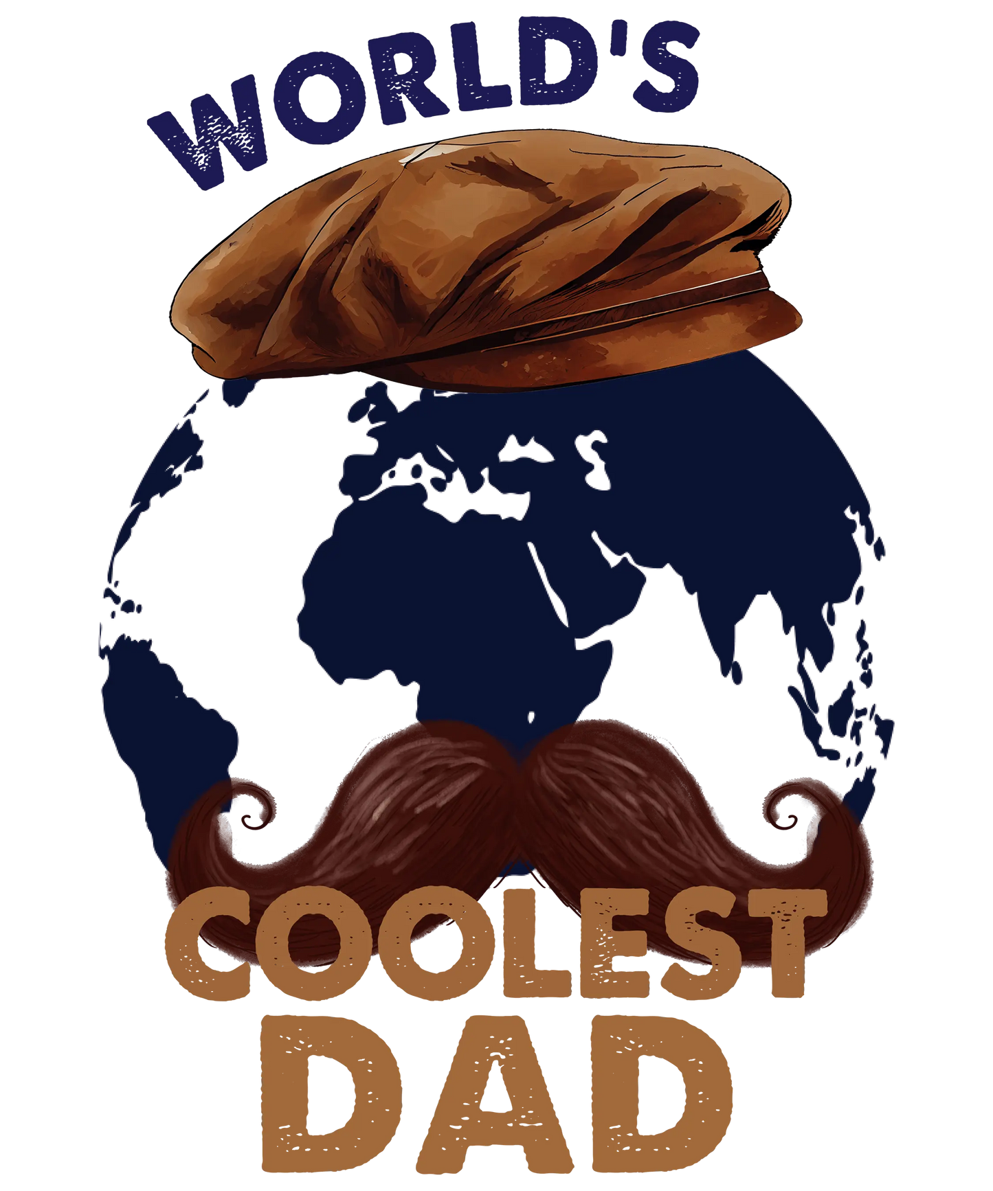 World's Coolest Dad Design - DTF Ready To Press