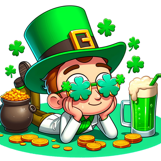 Morty Beer Drinking St Patty Day Design - DTF Ready To Press