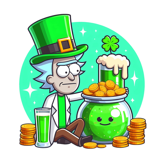 Rick St Patrick's Day Clover Design - DTF Ready To Press