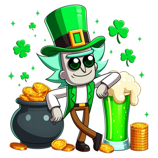Rick Lucky Day Saint Patrick Design - DTF Ready To Press