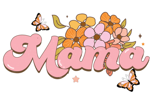 Retro Mama Design - DTF Ready To Press