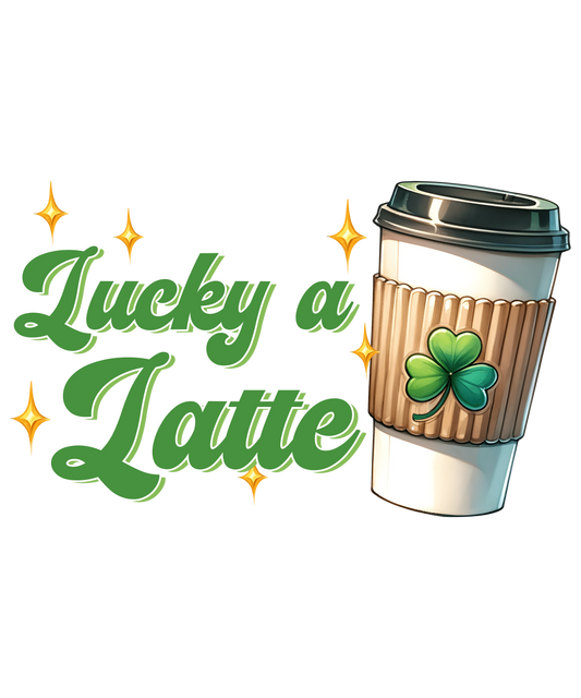 Happy Patricks Day Coffee Latte Design - DTF Ready To Press