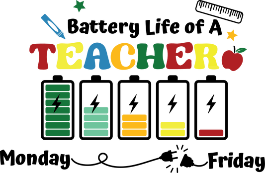 Funny Teacher Mood Design - DTF Ready To Press