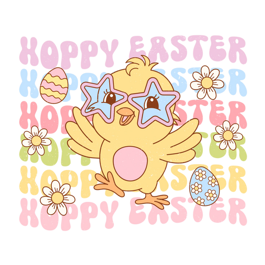 Funny Retro Hoppy Easter Design - DTF Ready To Press