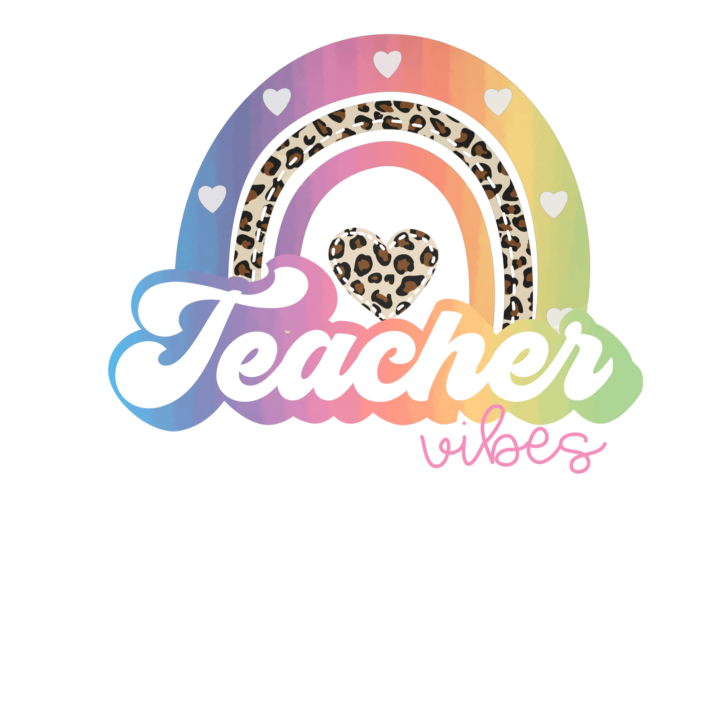 Cool Teacher Vibes Design - DTF Ready To Press