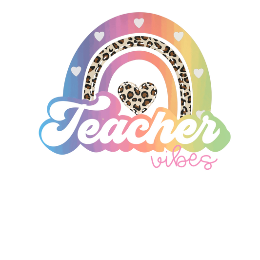 Cool Teacher Vibes Design - DTF Ready To Press