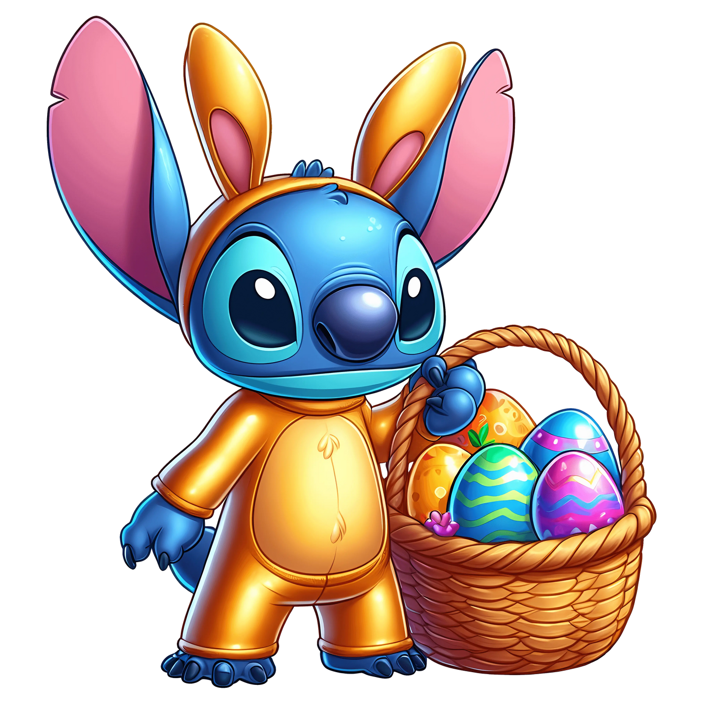 Bunny Stitch Easter Vibes Design - DTF Ready To Press