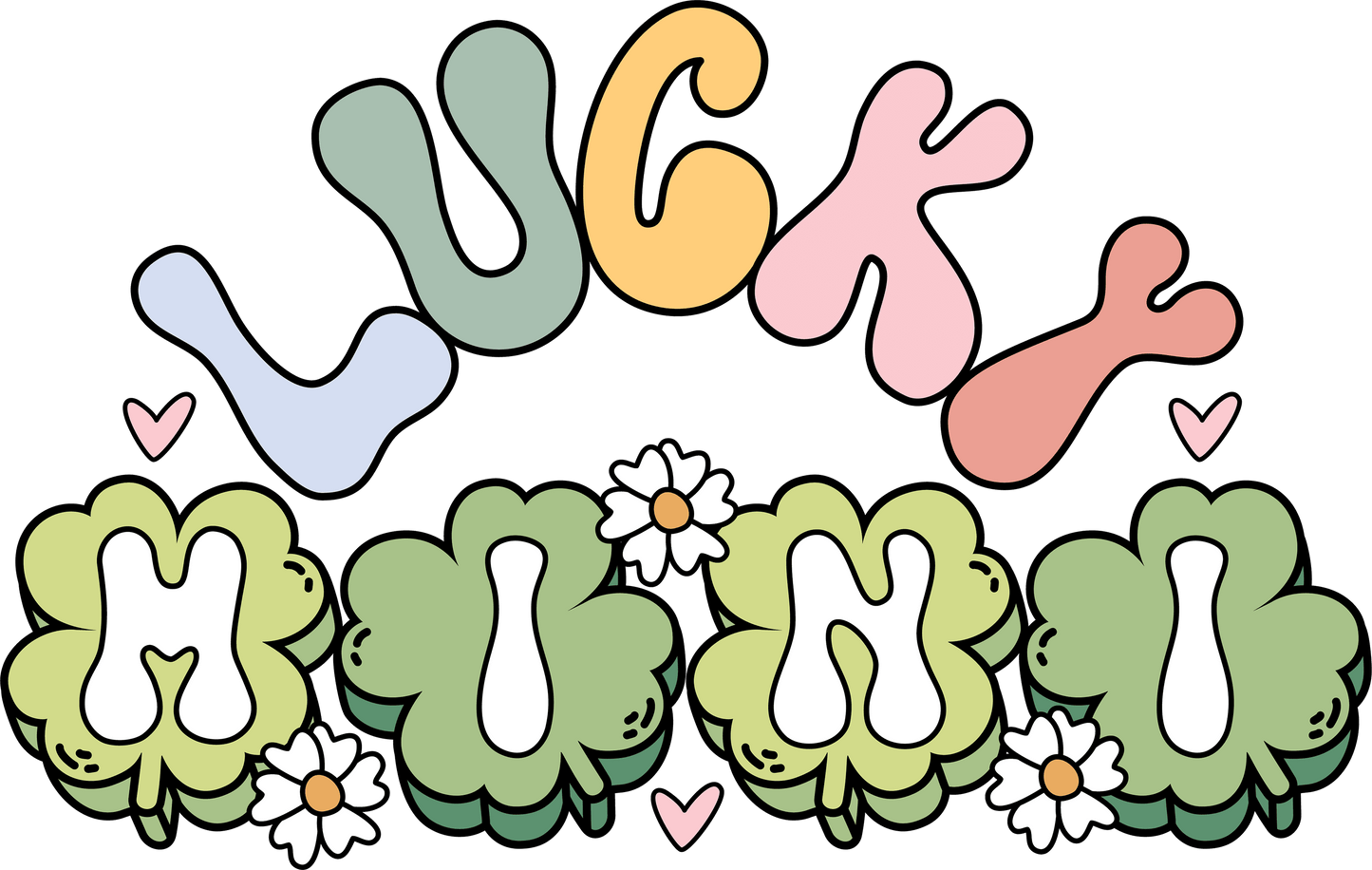 Happy Patriks Day Lucky Mini Family Matching Design  - DTF Ready To Press