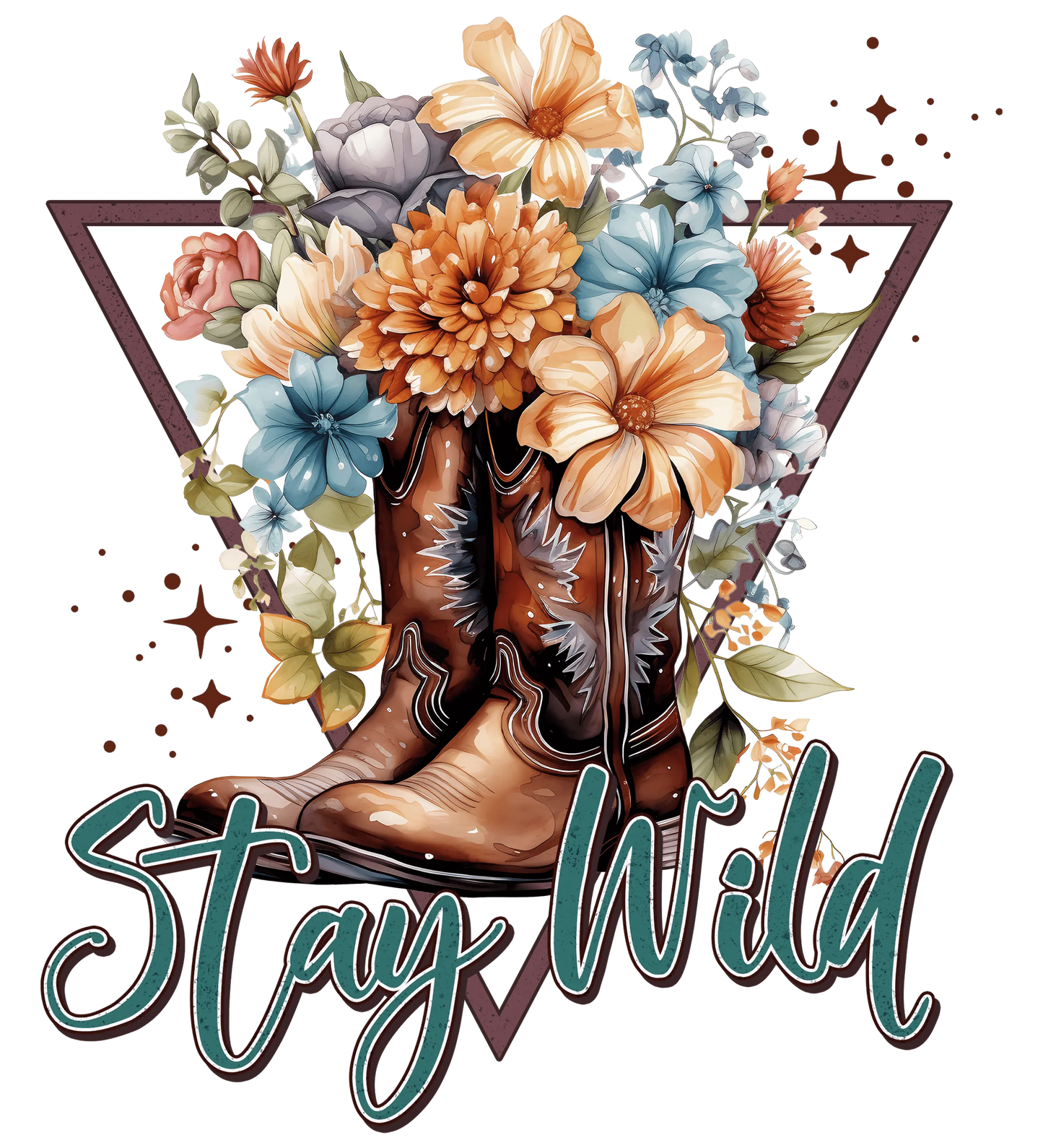 Stay Wild Cowgirls Design - DTF Ready To Press