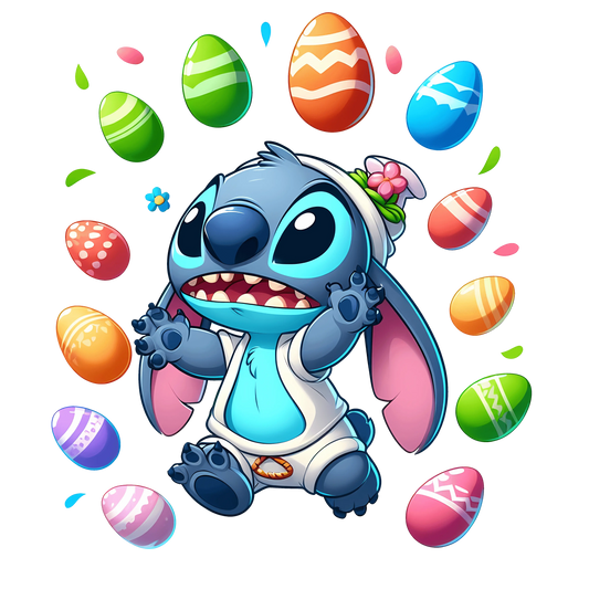 Funny Stitch Easter Design - DTF Ready To Press