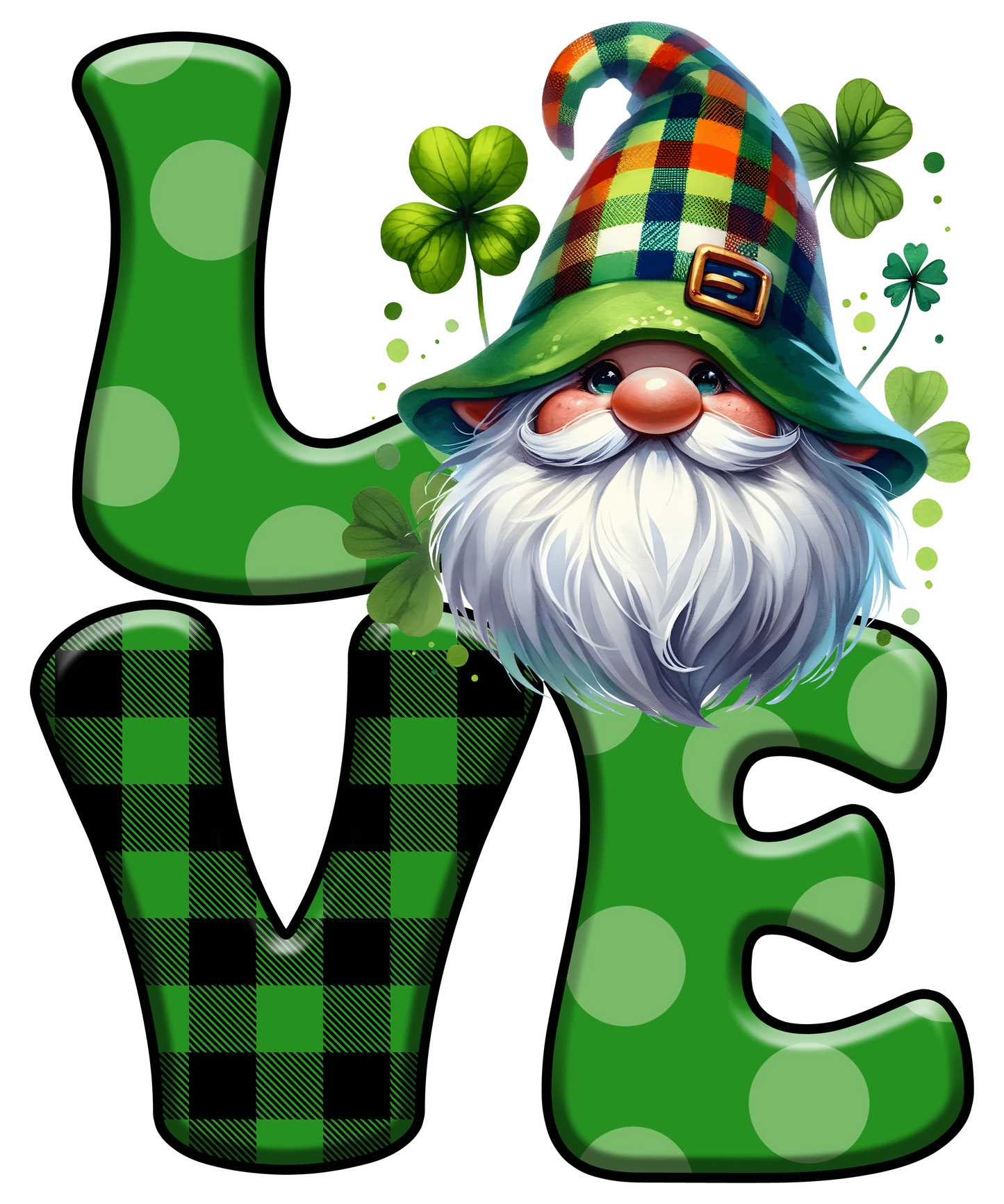 Saint Patricks Day Cute Patricks Gnome Design - DTF Ready To Press