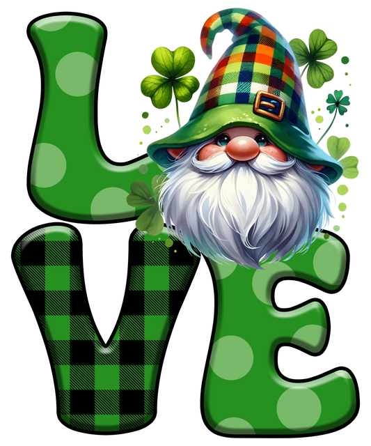 Saint Patricks Day Cute Patricks Gnome Design - DTF Ready To Press