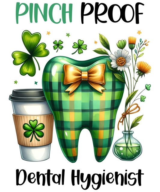 Lucky Dental Hygienist ST. Patrick's Day Design- DTF Ready To Press
