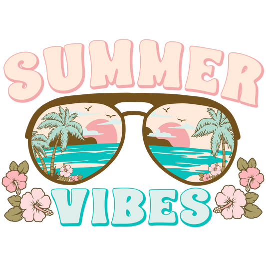 Cool Summer Vibes Design - DTF Ready To Press