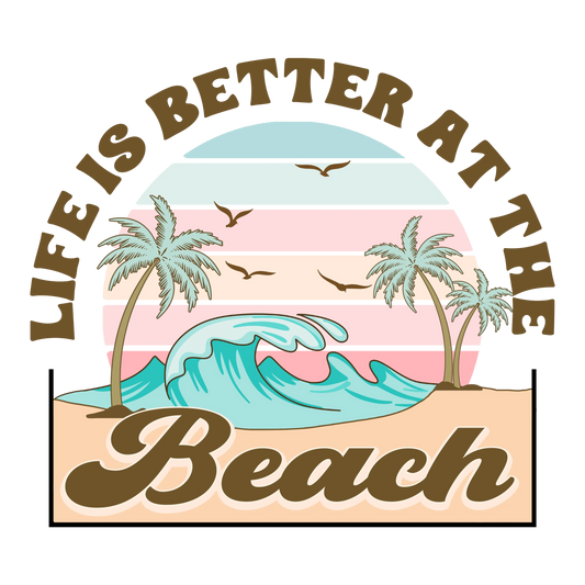 Beach Party Design - DTF Ready To Press