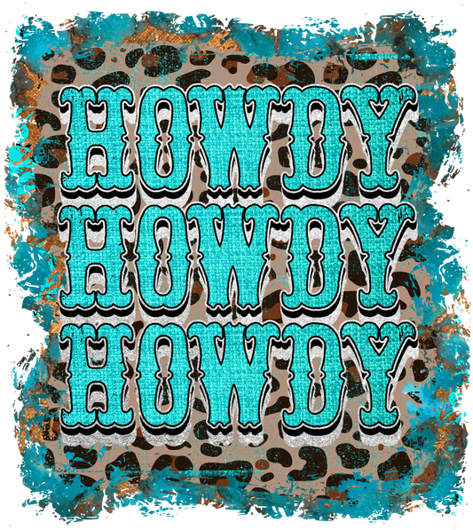 Howdy Leopard Design - DTF Ready To Press