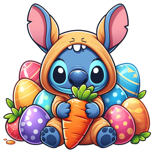 Easter  Cute Bunny Design - DTF Ready To Press