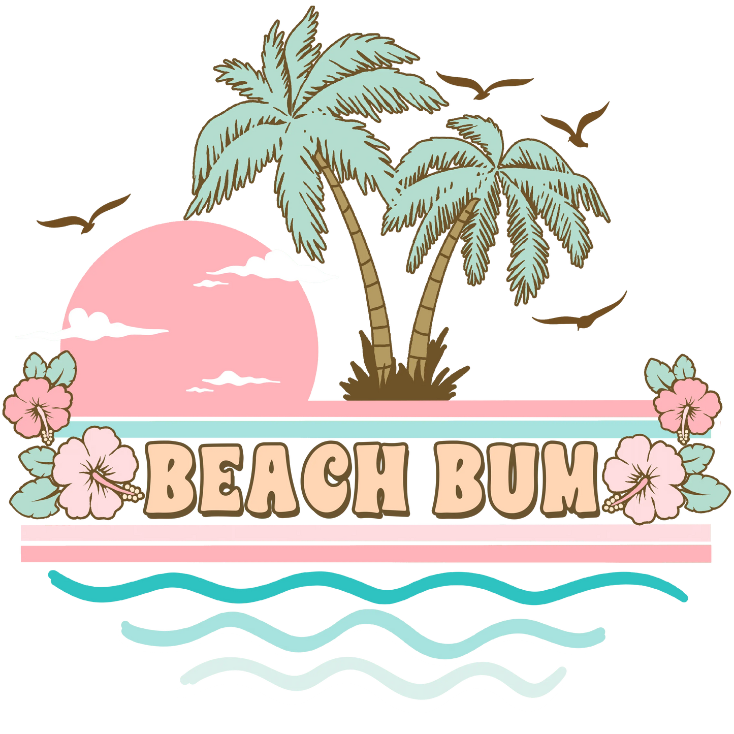 Beach Vacation Design - DTF Ready To Press