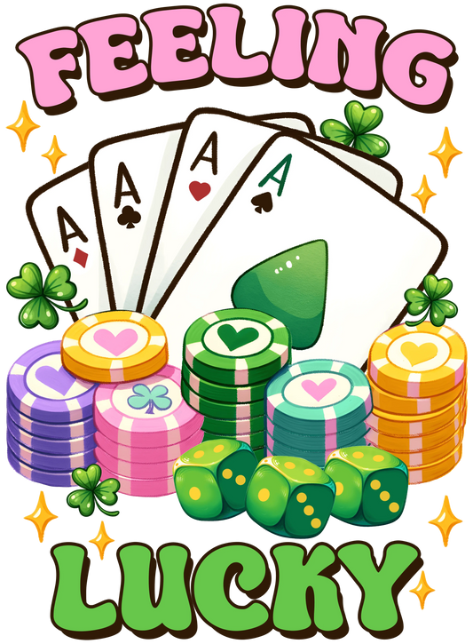Feeling Lucy Saint Patricks Day Design - DTF Ready To Press