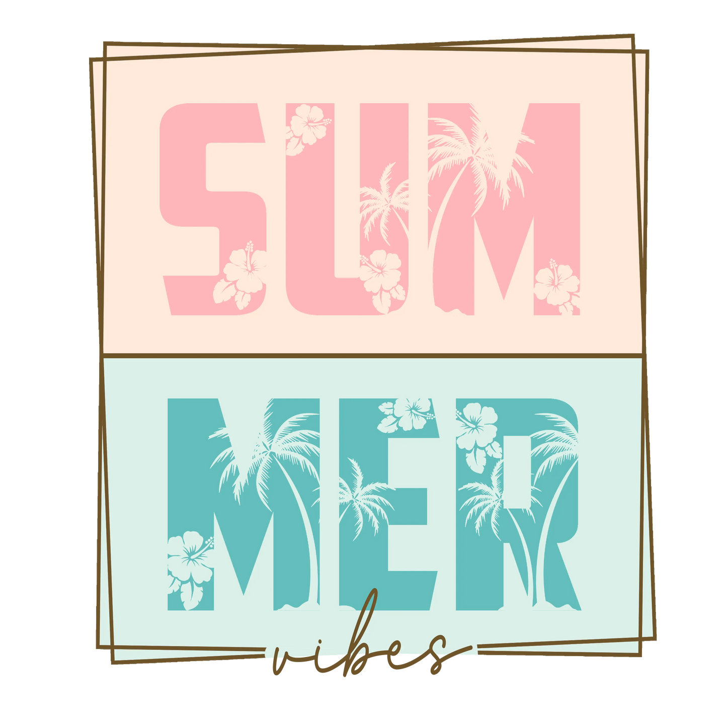 Cute Summer Vibes Design - DTF Ready To Press