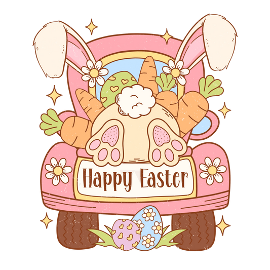 Happy Easter Day Design - DTF Ready To Press