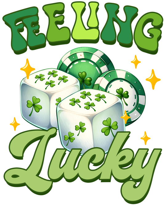 St. Paddies Day Feeling Lucy Design - DTF Ready To Press