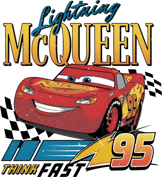 Lightning McQueen Design - DTF Ready To Press