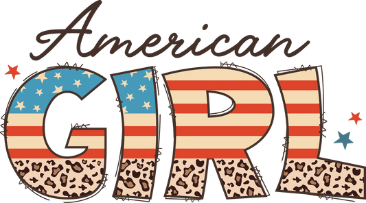 American Girl Design - DTF Ready To Press