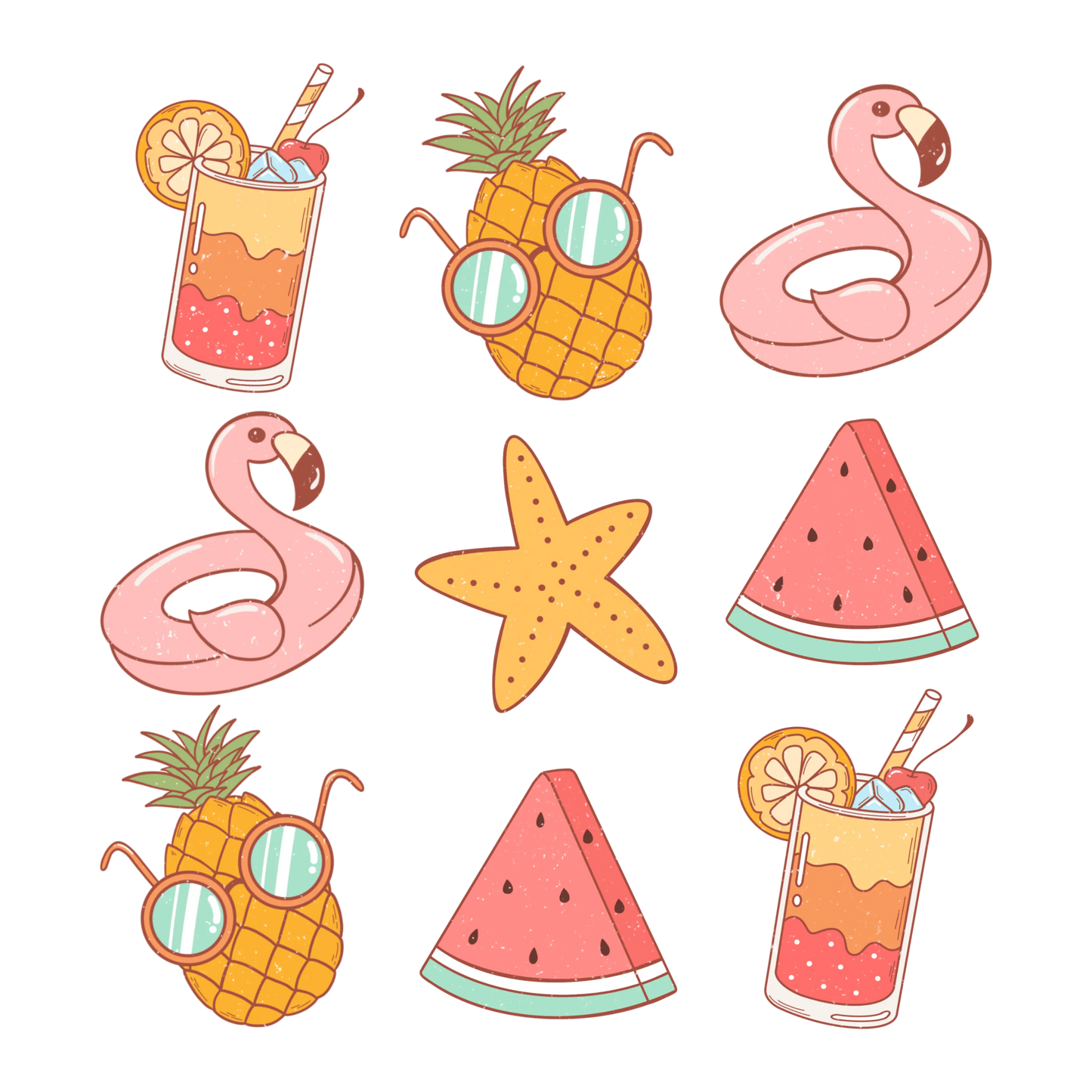 Cute Summer Life Design - DTF Ready To Press