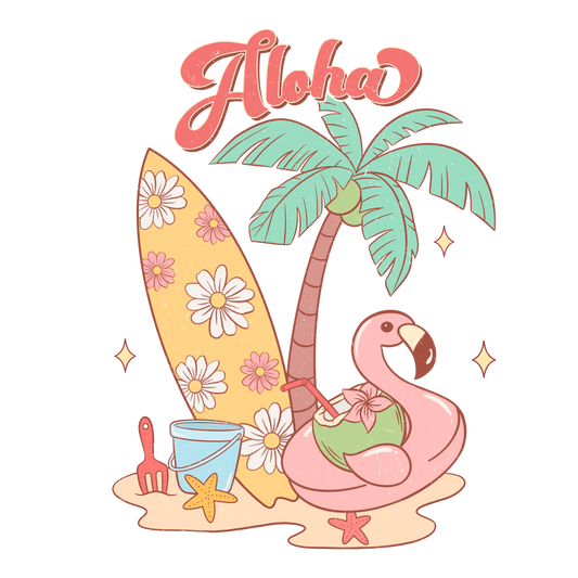 Aloha Summer Design - DTF Ready To Press