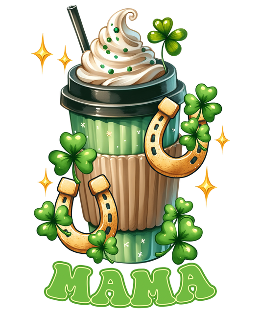 Saint Patricks Day Cute Mama Design - DTF Ready To Press