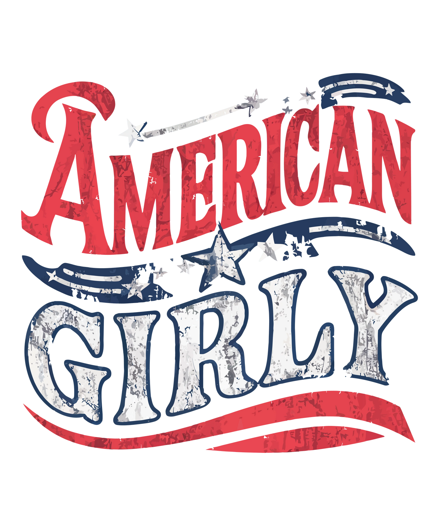 American Girly Design - DTF Ready To Press