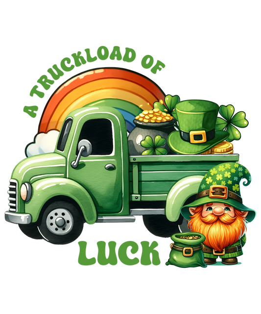 St Patrick's Day Irish Lepechaun Truck Design - DTF Ready To Press