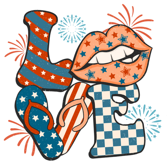 Happy 4th Of July Design - DTF Ready To Press