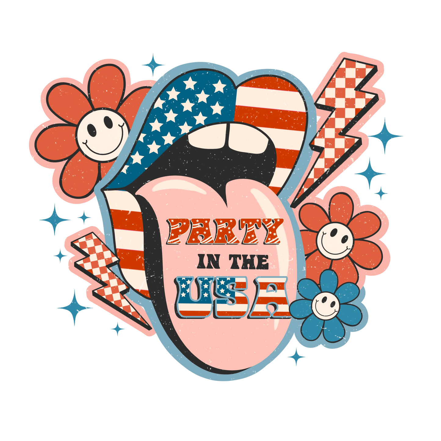 Party In The USA Design - DTF Ready To Press