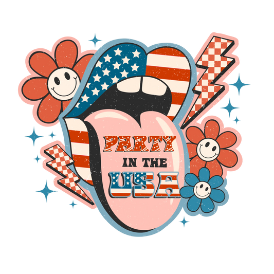 Party In The USA Design - DTF Ready To Press