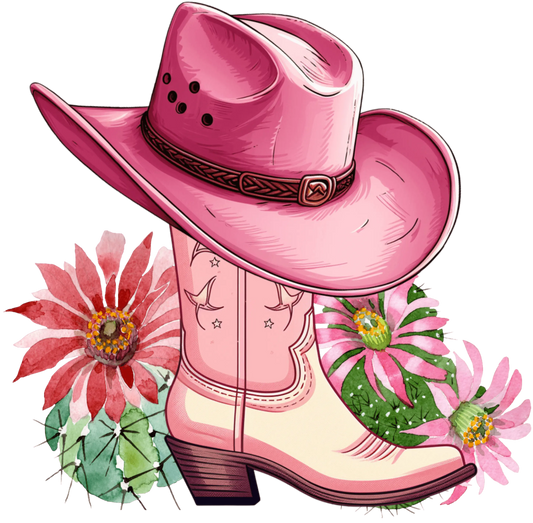 Western Cowgirl Design - DTF Ready To Press