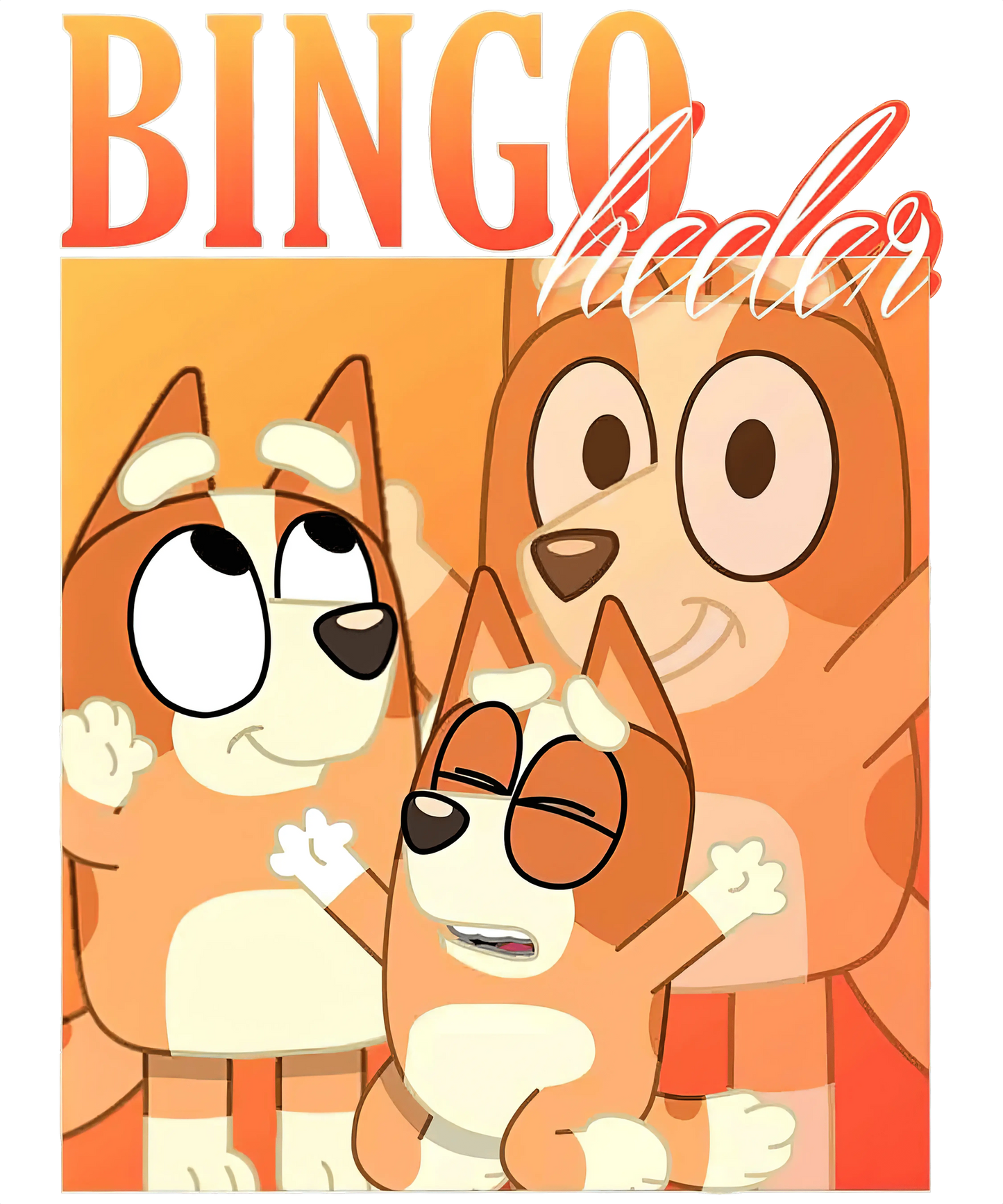 Bingo Bluey Design - DTF Ready To Press